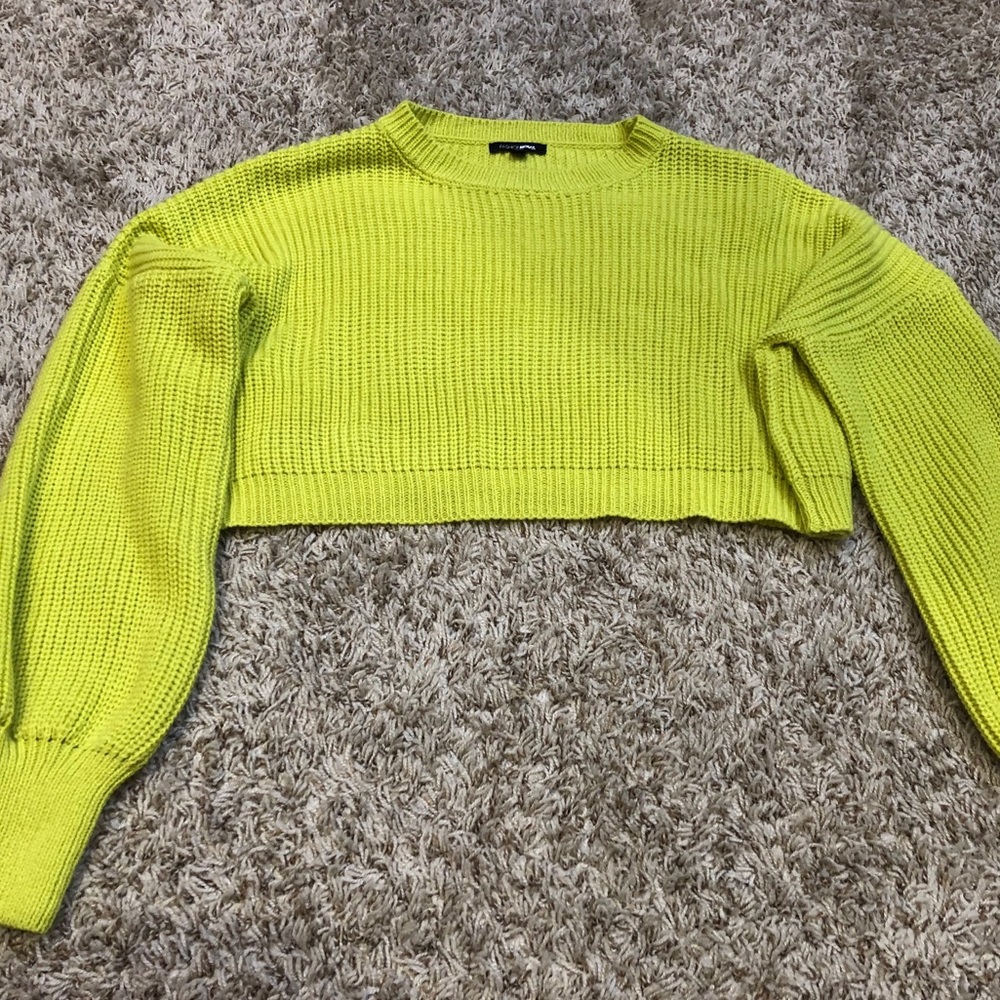 Neon knit sweater